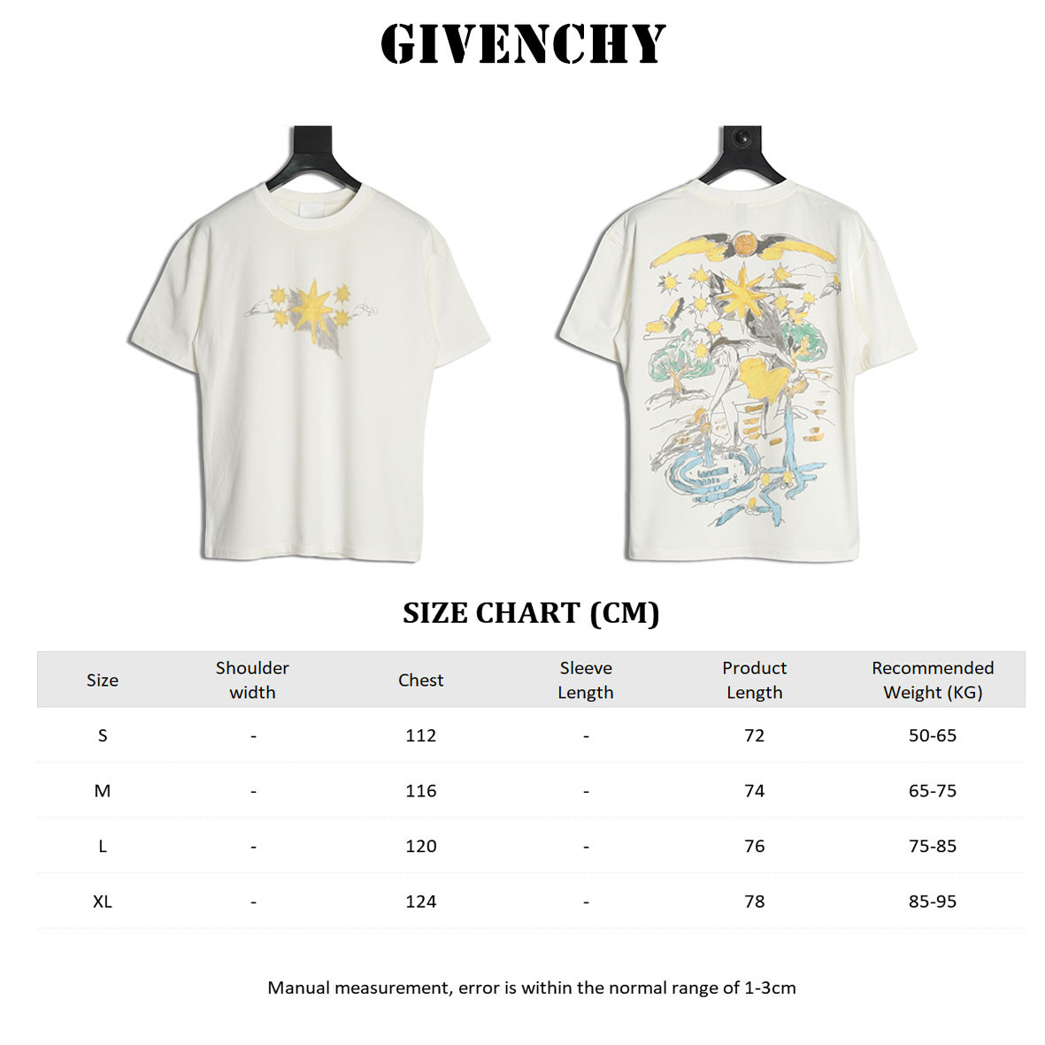 G1uenchy 25ss short-sleeved t-shirt