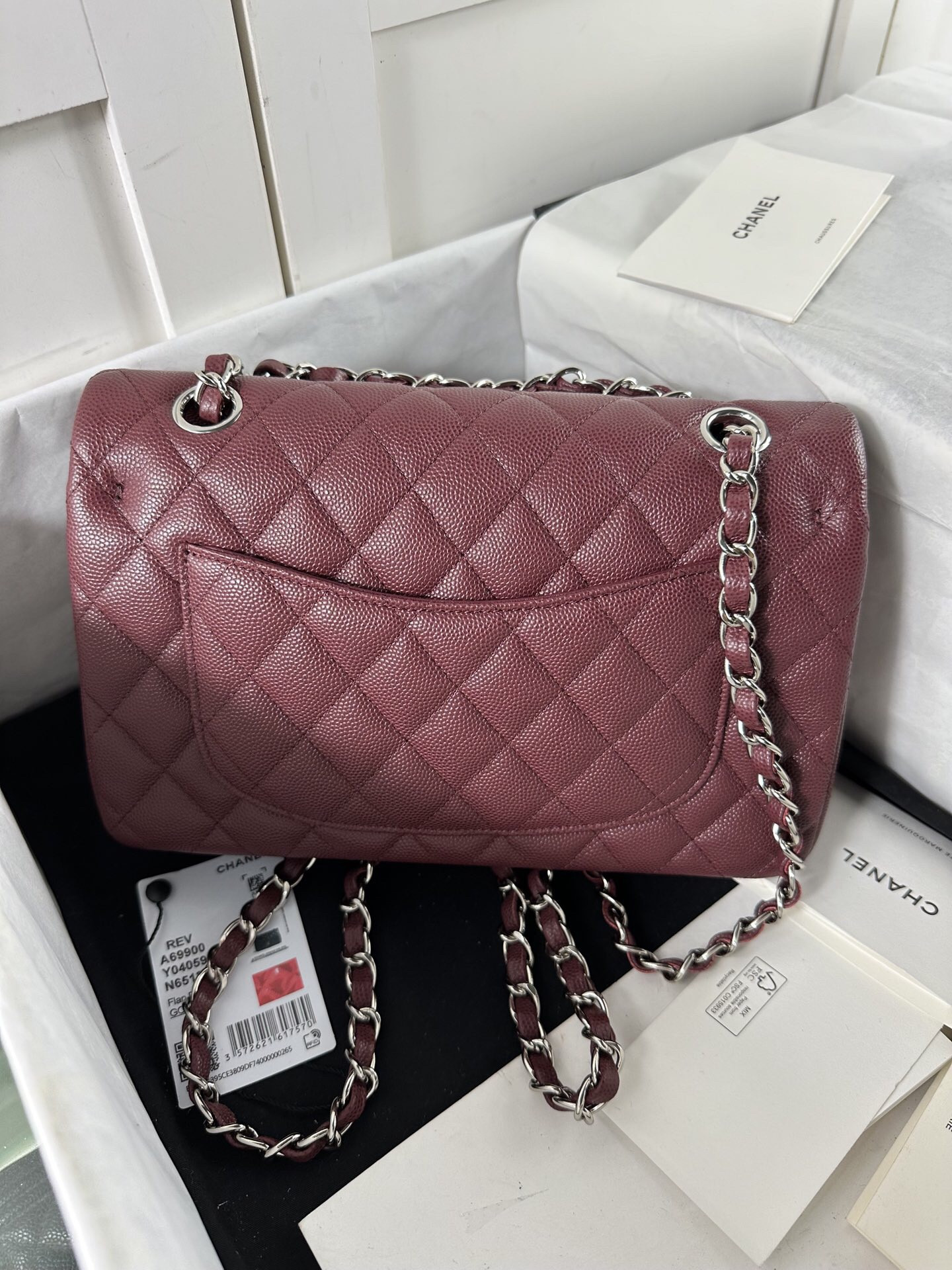 Ch*el classic 11.12 handbag 14.5×23×6cm