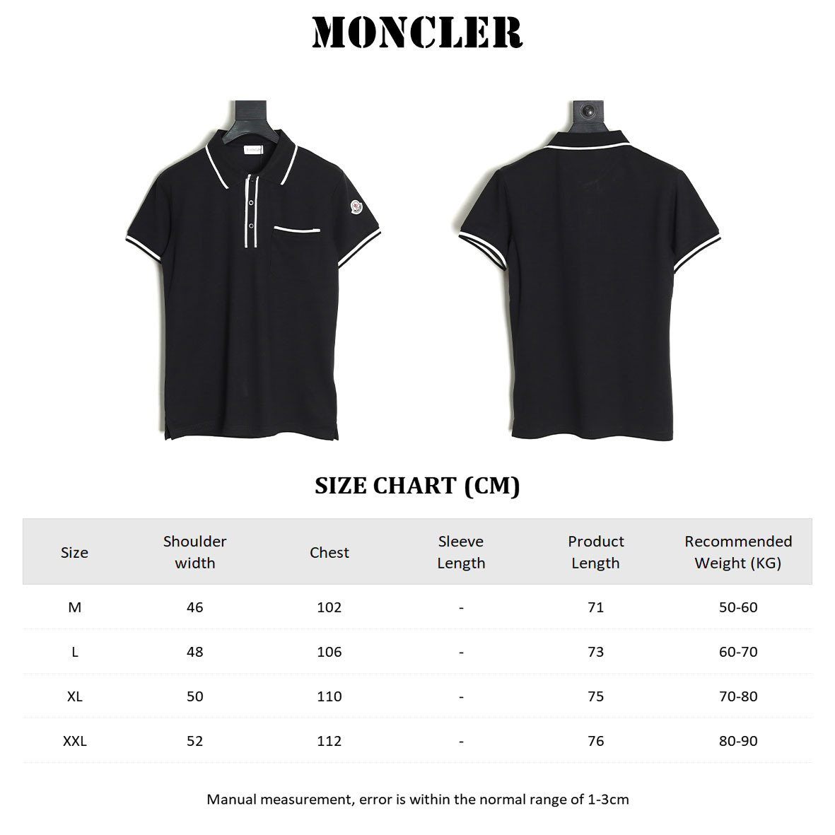 M0nc1er 25ss short-sleeved polo shirt