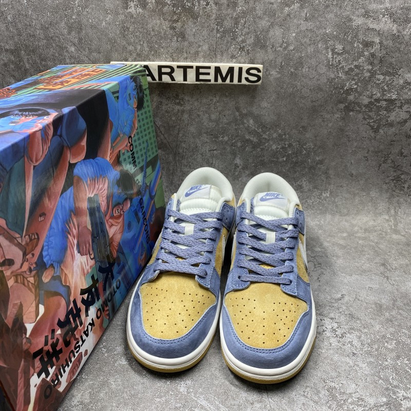 nike sb dunk low steamboy x oT0mo katsuhiro blue yellow