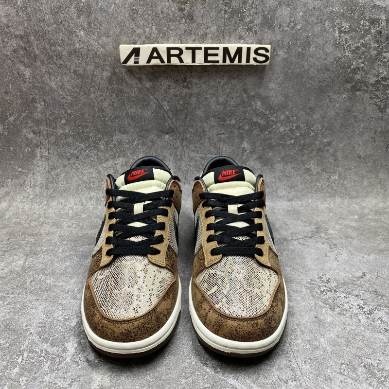 nike dunk low preM1vm co.jp brown snakeskin