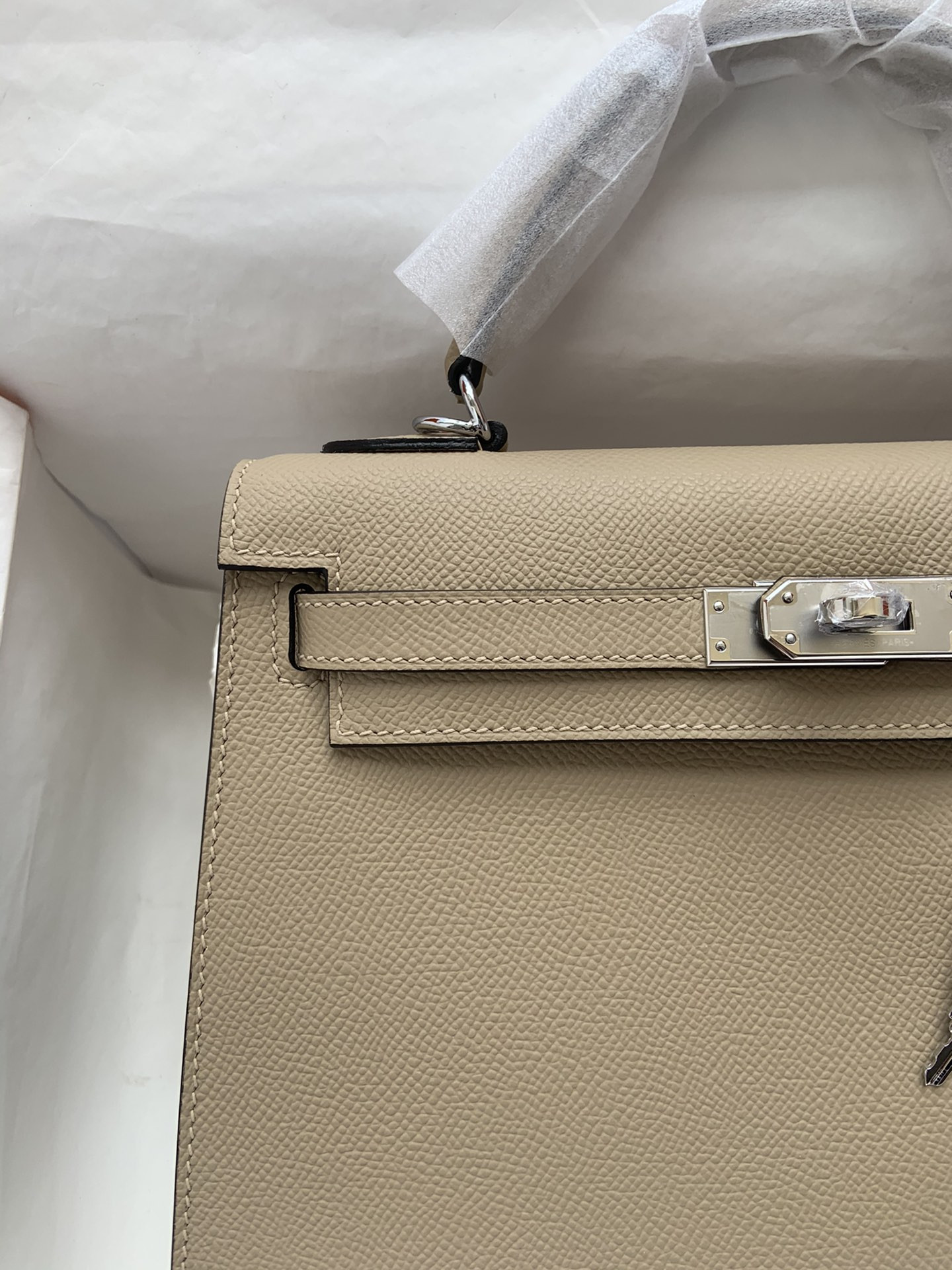 H**mes Kelly Silver-tone Hardware 25 28