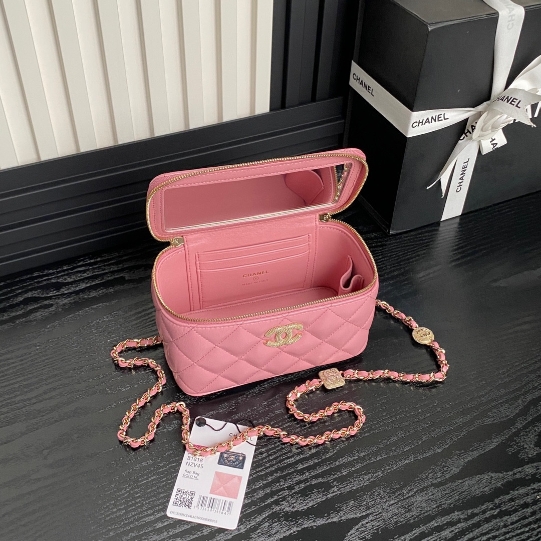 Ch*el vanity with chain  9.5x17x8cm