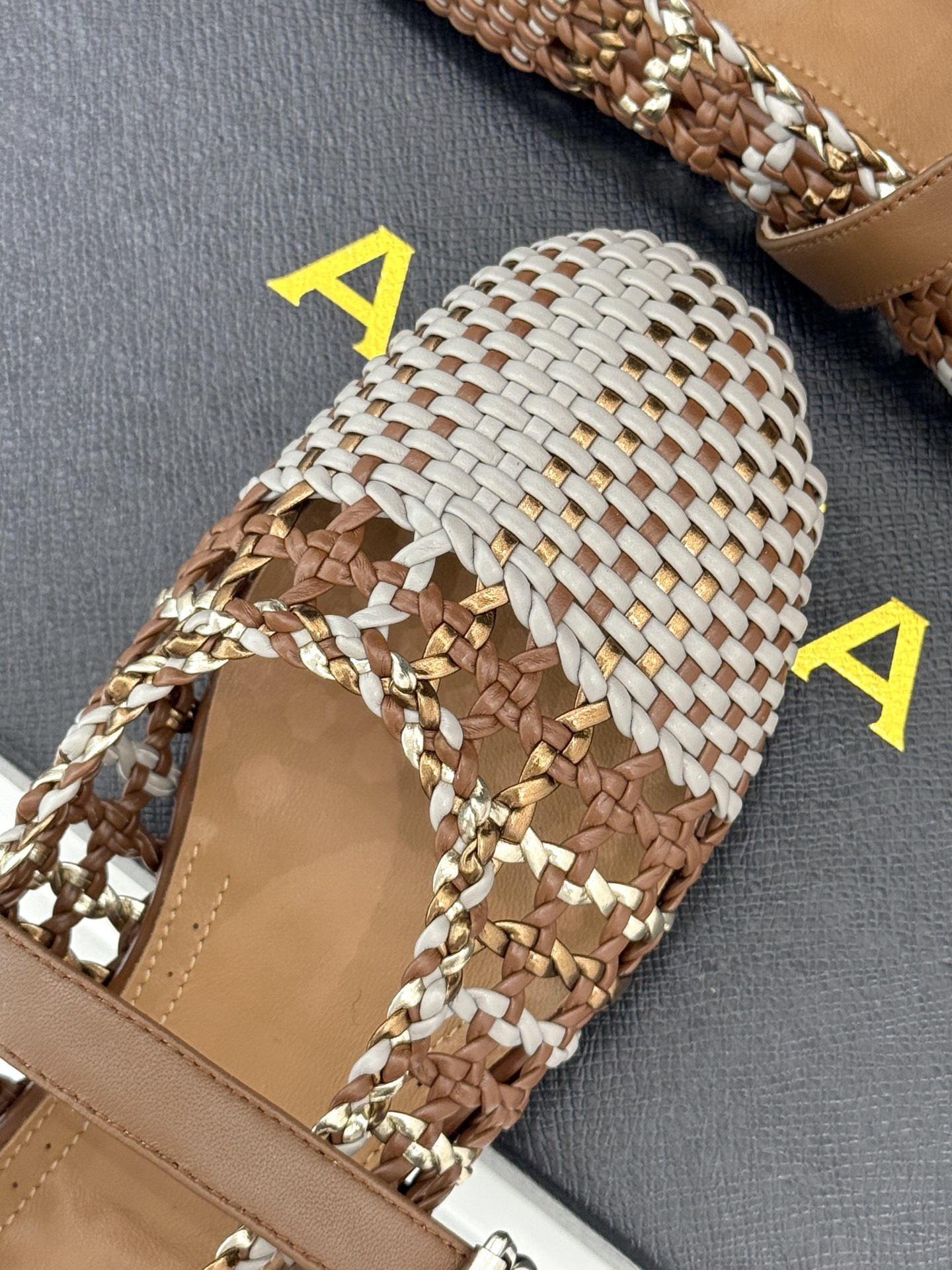 ua alaïa hollow woven mary jane flats(cusT0mized size 7-10 days production time)