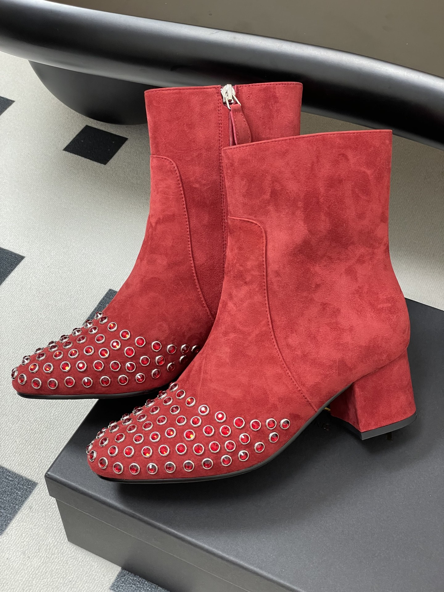 ua a1a1a crystal di*m*nd boots 5.5cm heel(cusT0mized size 7-10 days production time)