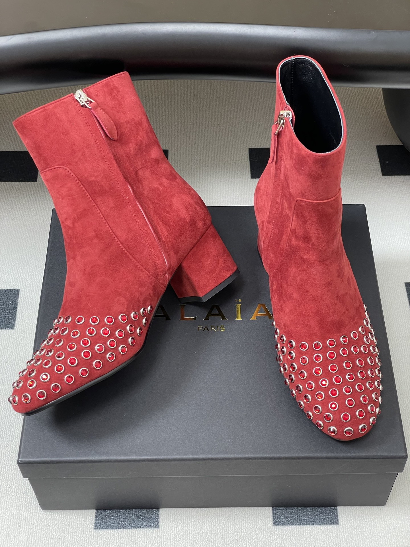 ua a1a1a crystal di*m*nd boots 5.5cm heel(cusT0mized size 7-10 days production time)