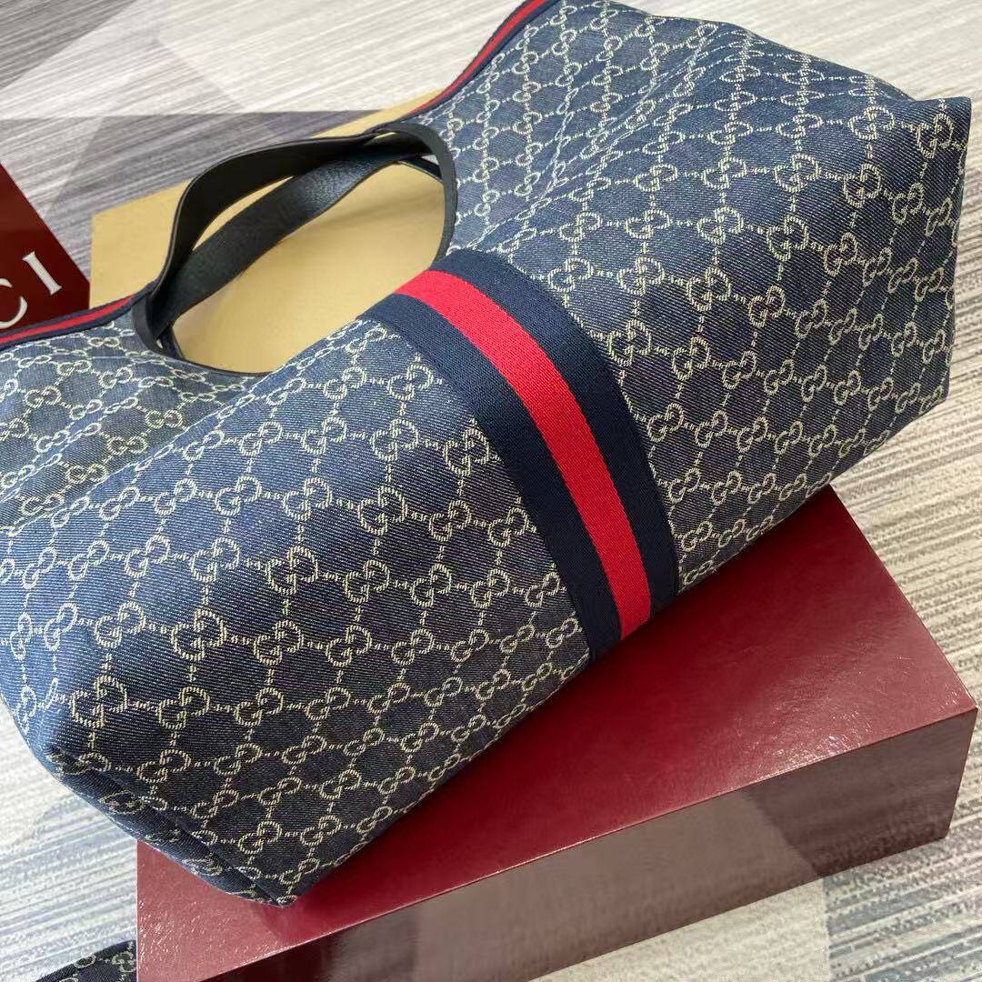 Gv*c*giglio large tote bag gg canvas-50*47*14cm