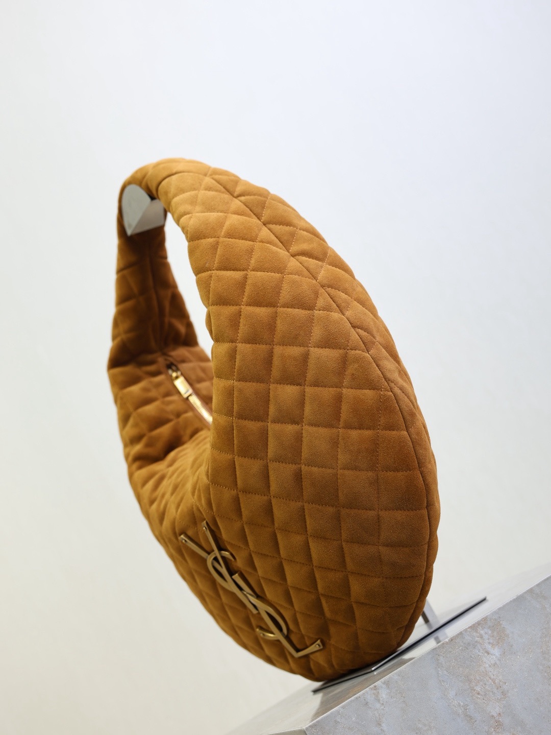 Sa1nt Lau*nt Icare Hobo Bag in Quilted Suede -44*30*7CM