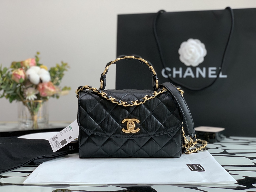 Ch@nel Flap Bag-20*13*9CM