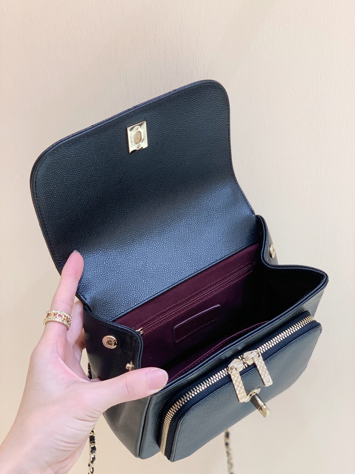 Ch@nel Flap Bag-25x21x7CM