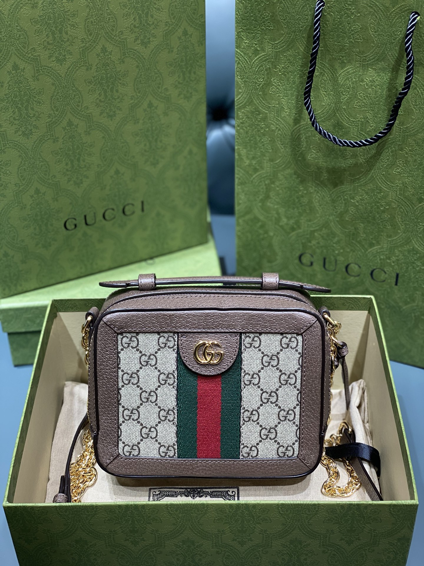 G*u*i ophidia tote-18.5/15/7.5cm