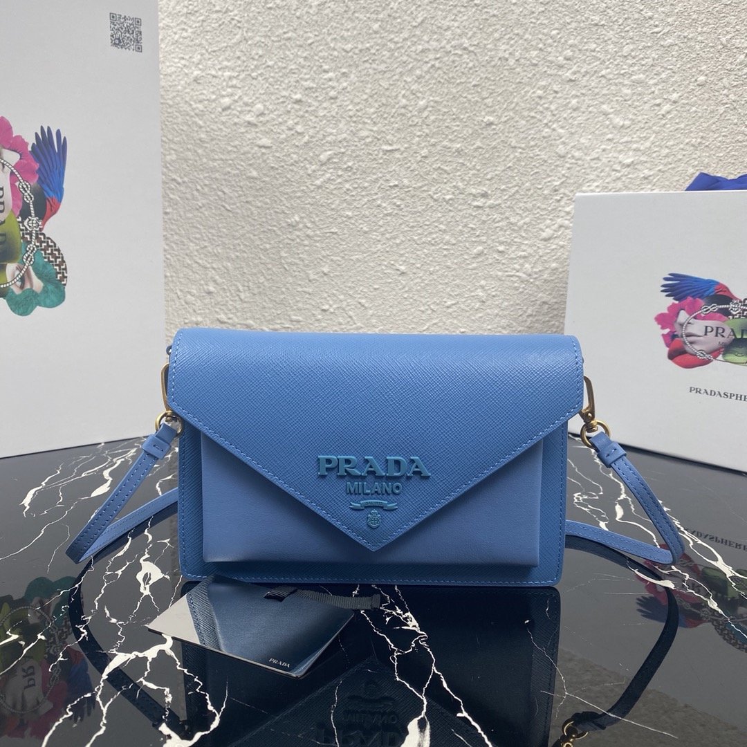 Pra*a 1bp020 saffiano chain bag-20*12*4cm
