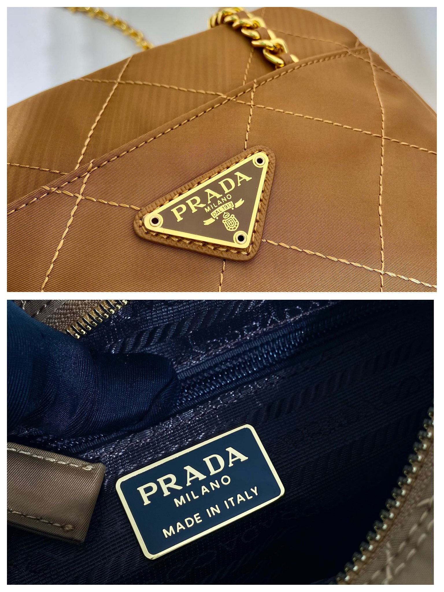 Pra*a 1bd632 vintage bag-19*14*6cm