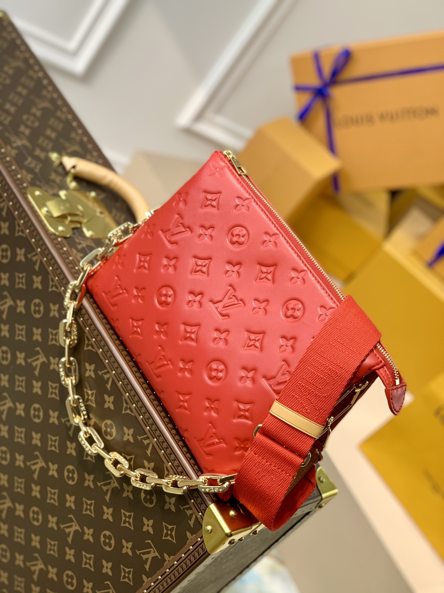 l0*is V*t0n coussin handbags-29.5×13.5×21cm