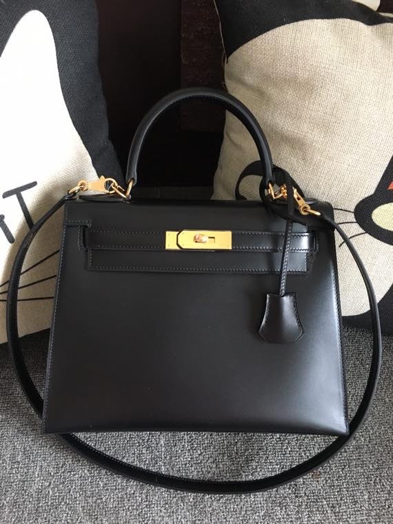 H**mes 28 kelly box leather-28cm