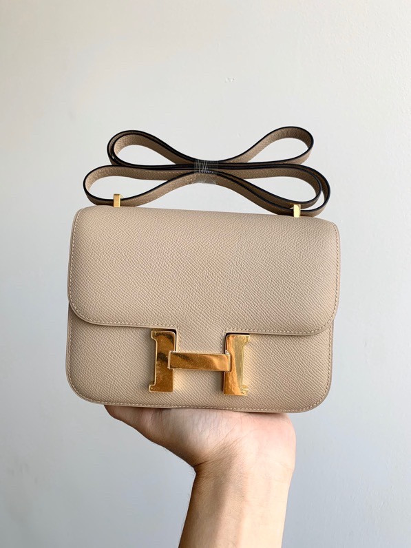 H**mes constance epsom leather-19cm