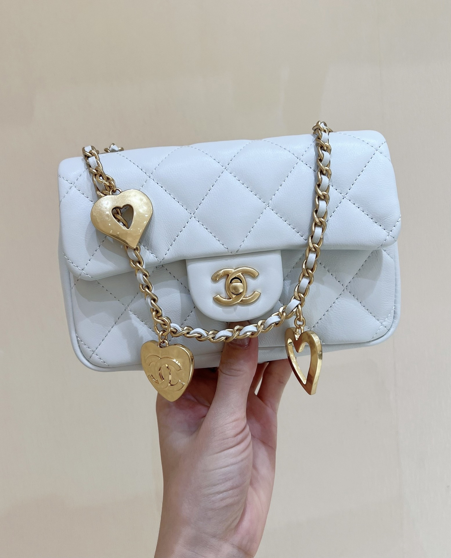 Ch@nel Flap Bag-12*19*7CM