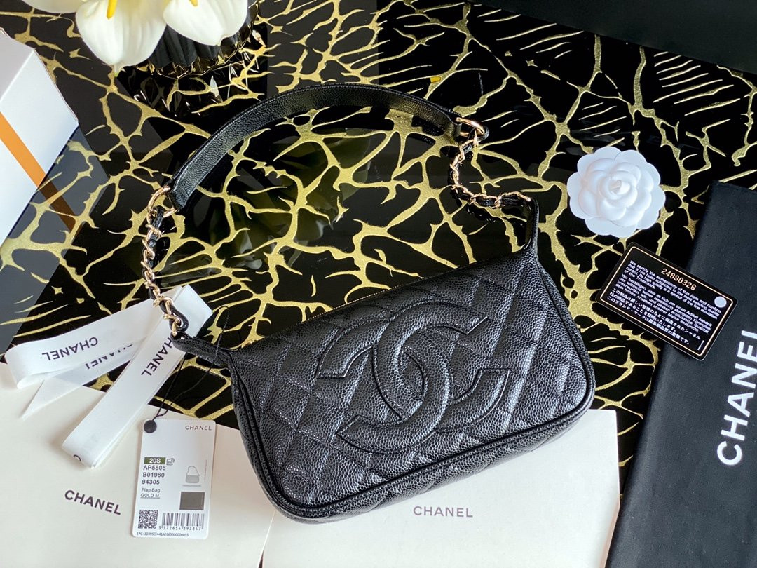 Ch@nel Axillary Bag-25*14*5CM