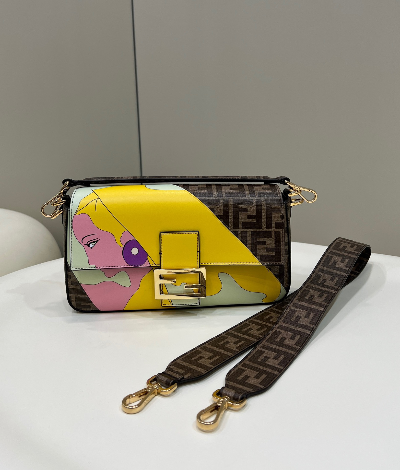 F**di baguette bag-28*6*13.5cm