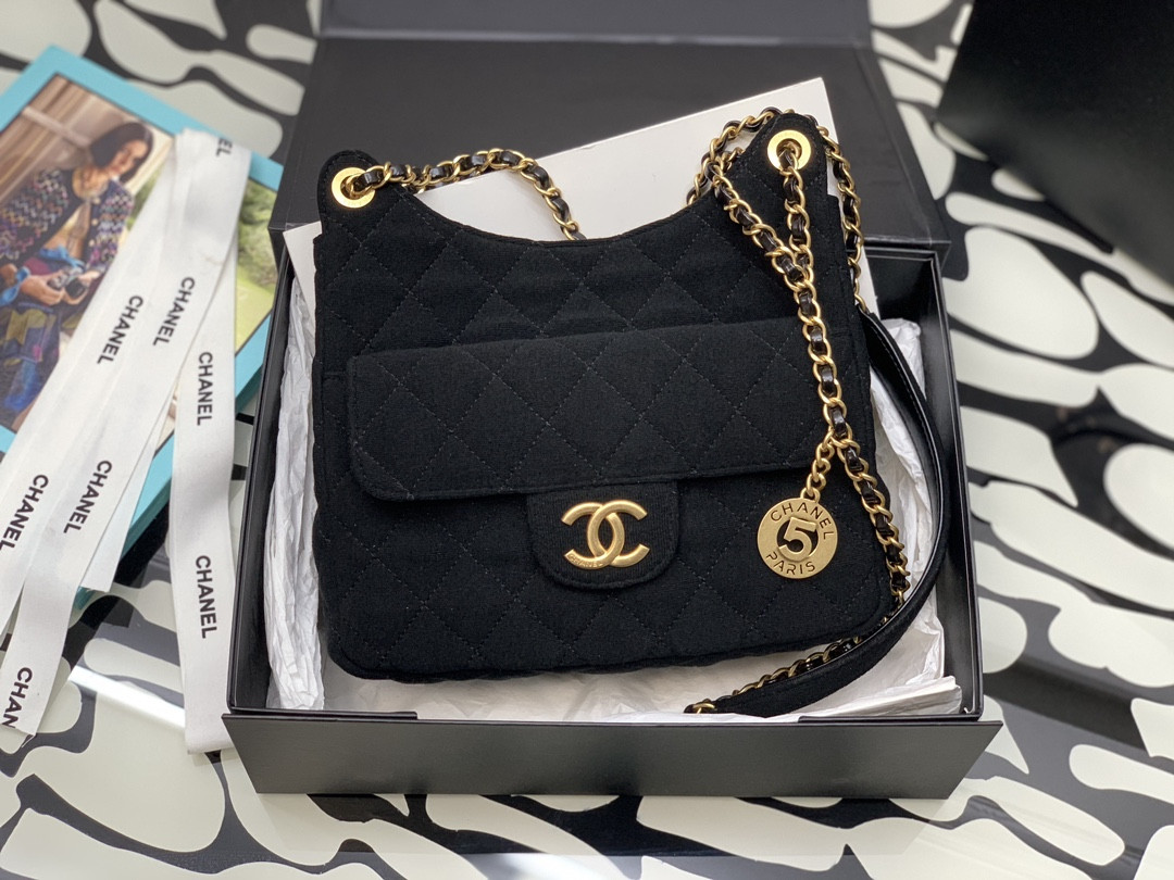 Ch@nel Hobo Handbags-21CM