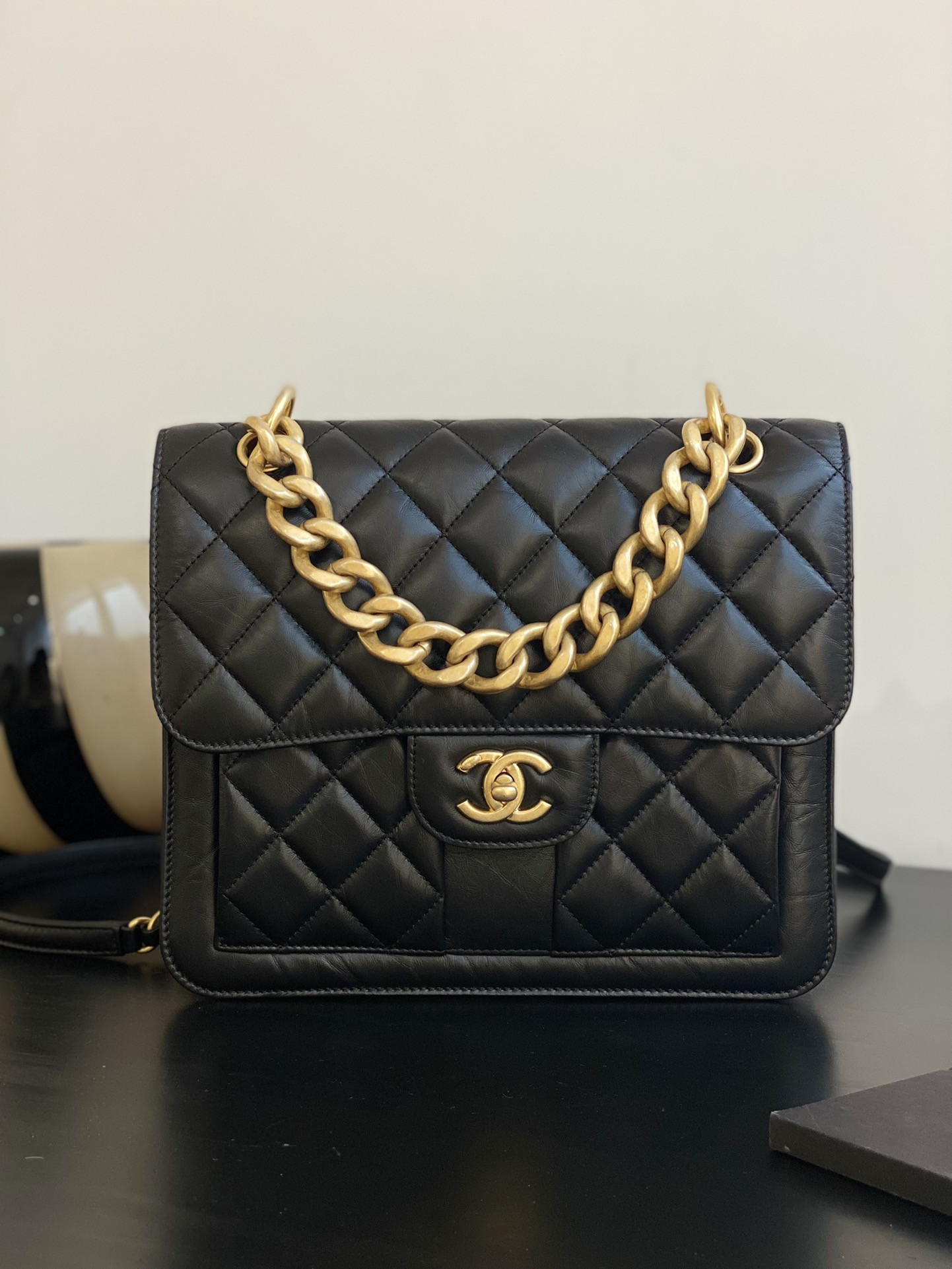 Ch@nel Mailman Shoulder Bag-25*22*6CM