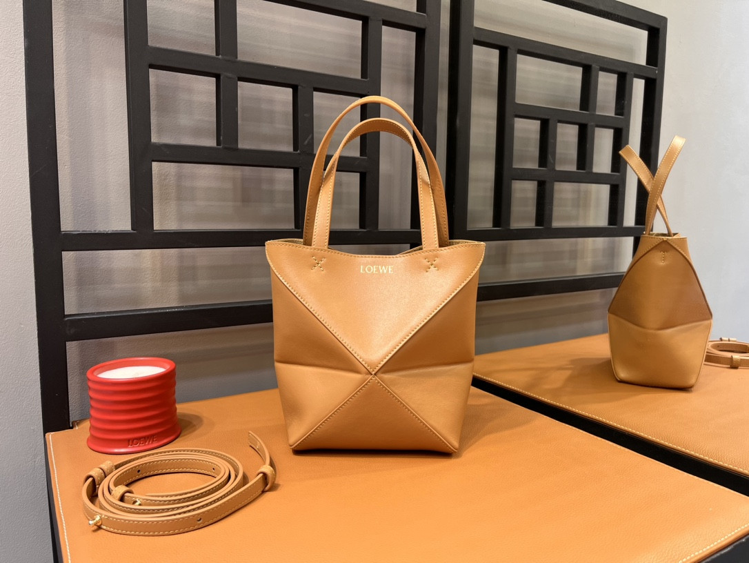 L0ew* puzzle tote-16.5/9.5/20cm