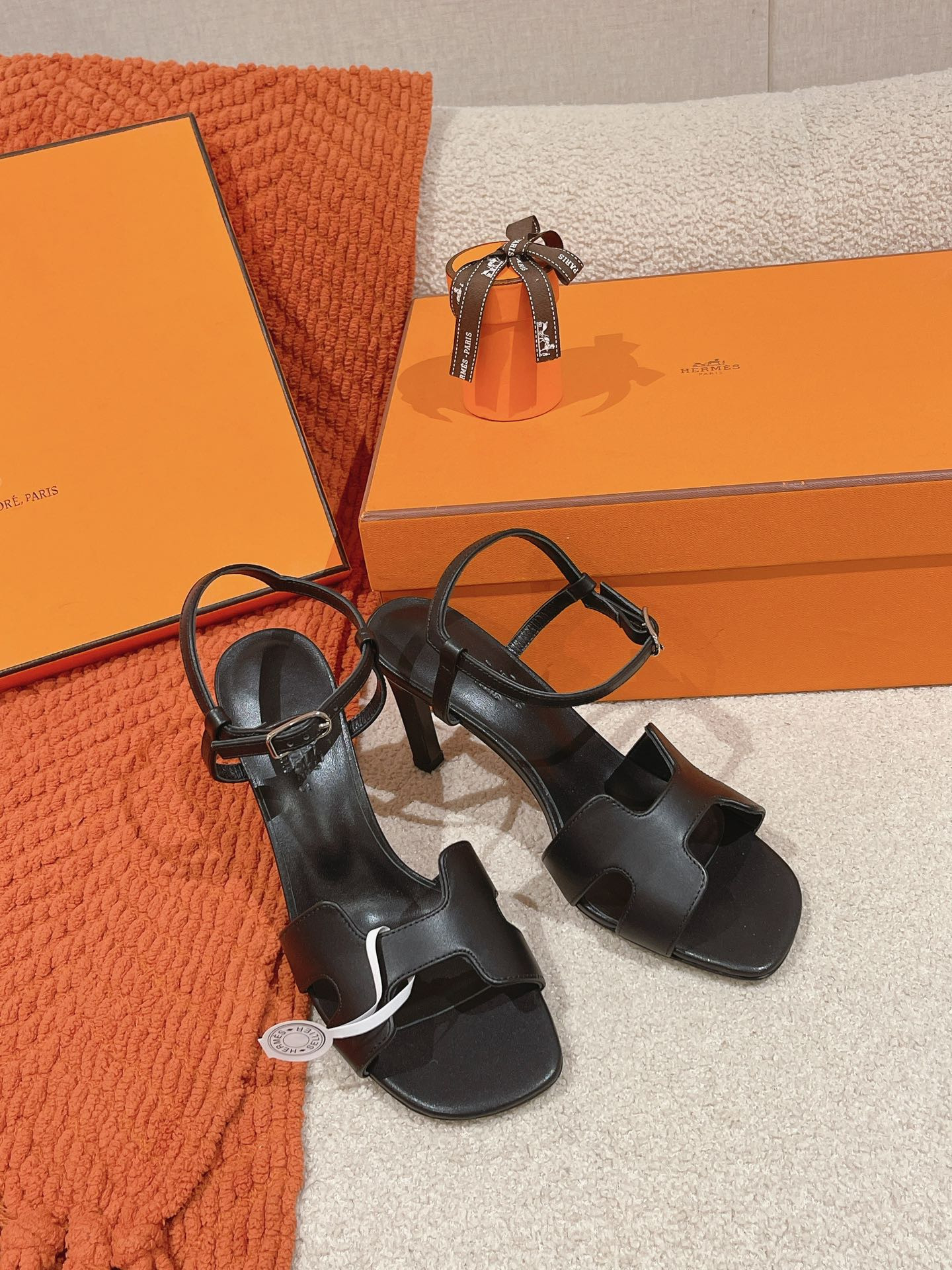 H**mes sandals-8cm