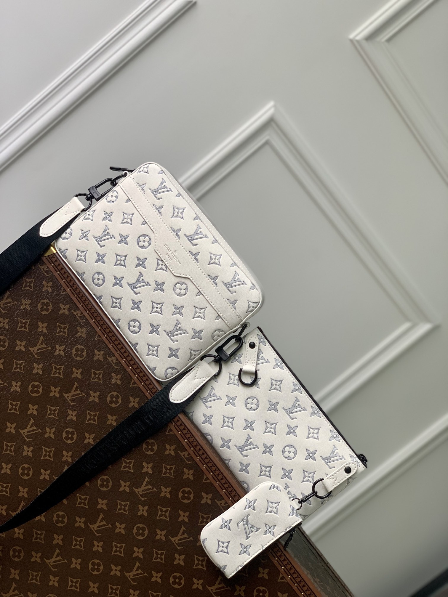 l0*is V*t0n trio messenger bag-m24754-25×18.5×7cm