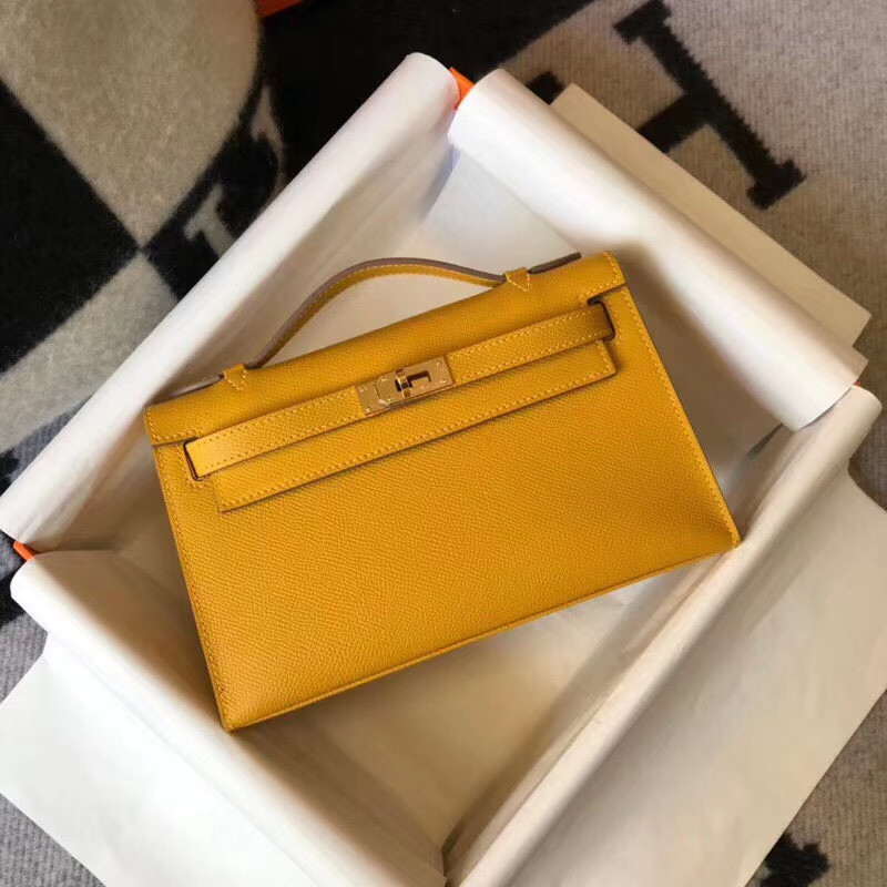 H**mes mini kelly pochette-epsom leather-22cm