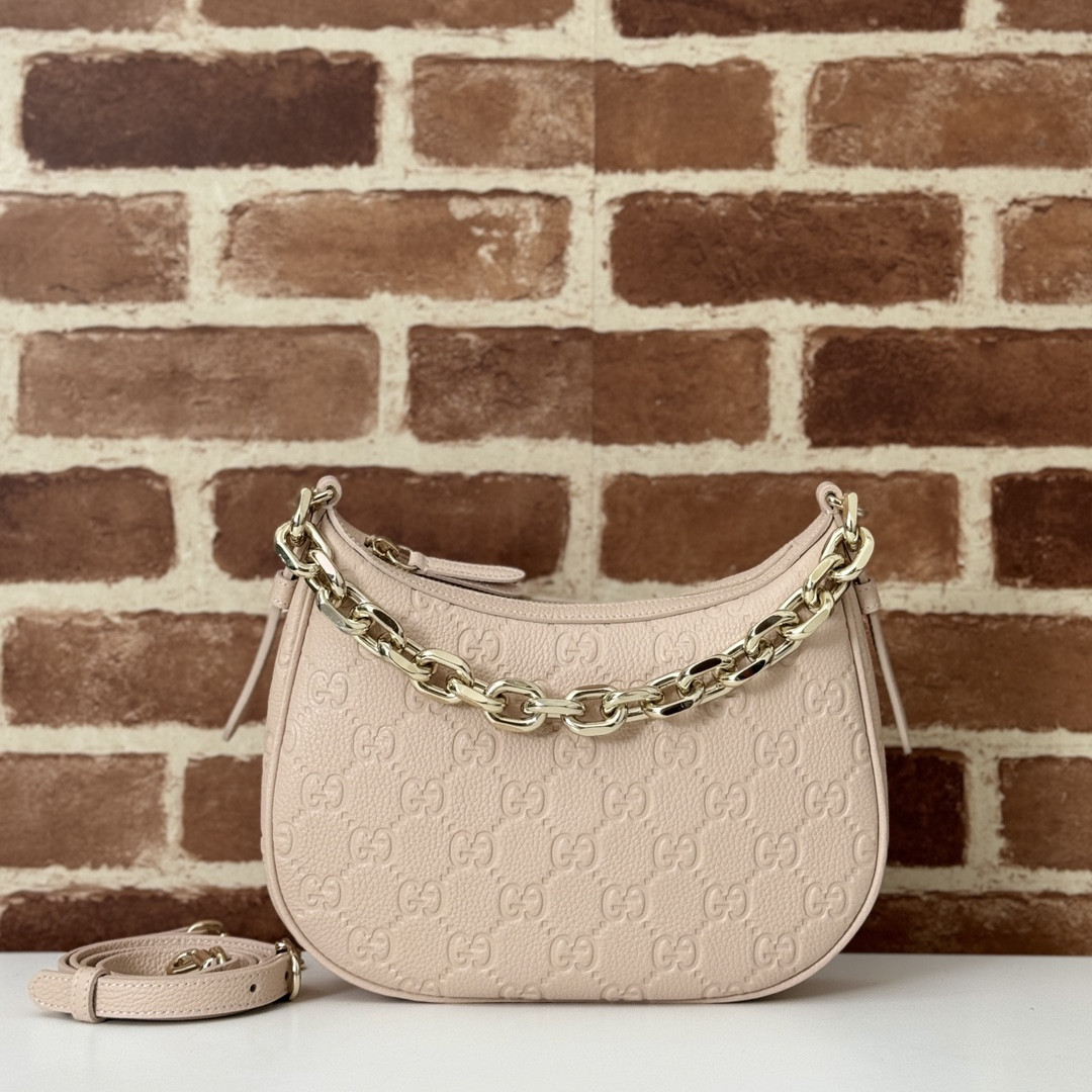 Gv*c* GG Emblem Medium Shoulder Bag-25.5*20CM