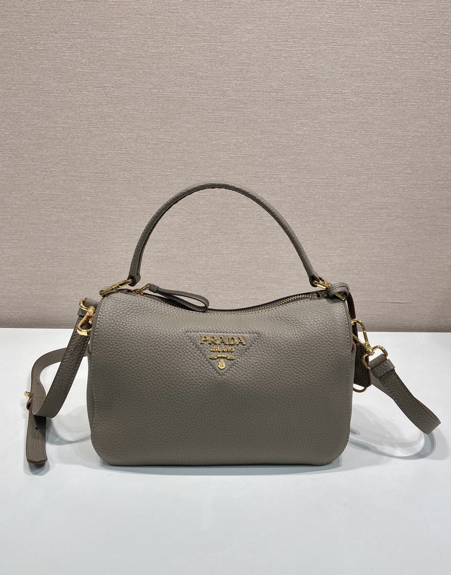 Pra*a Small Leather Bag 1BC277-25*15*11CM
