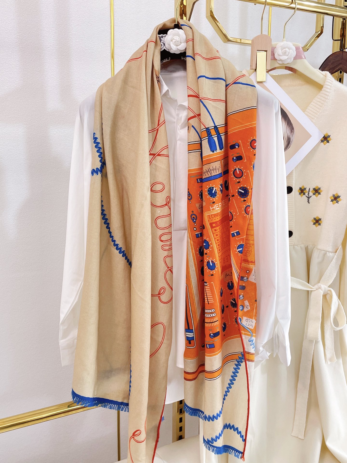 H**mes cashmere scarf-80*200cm