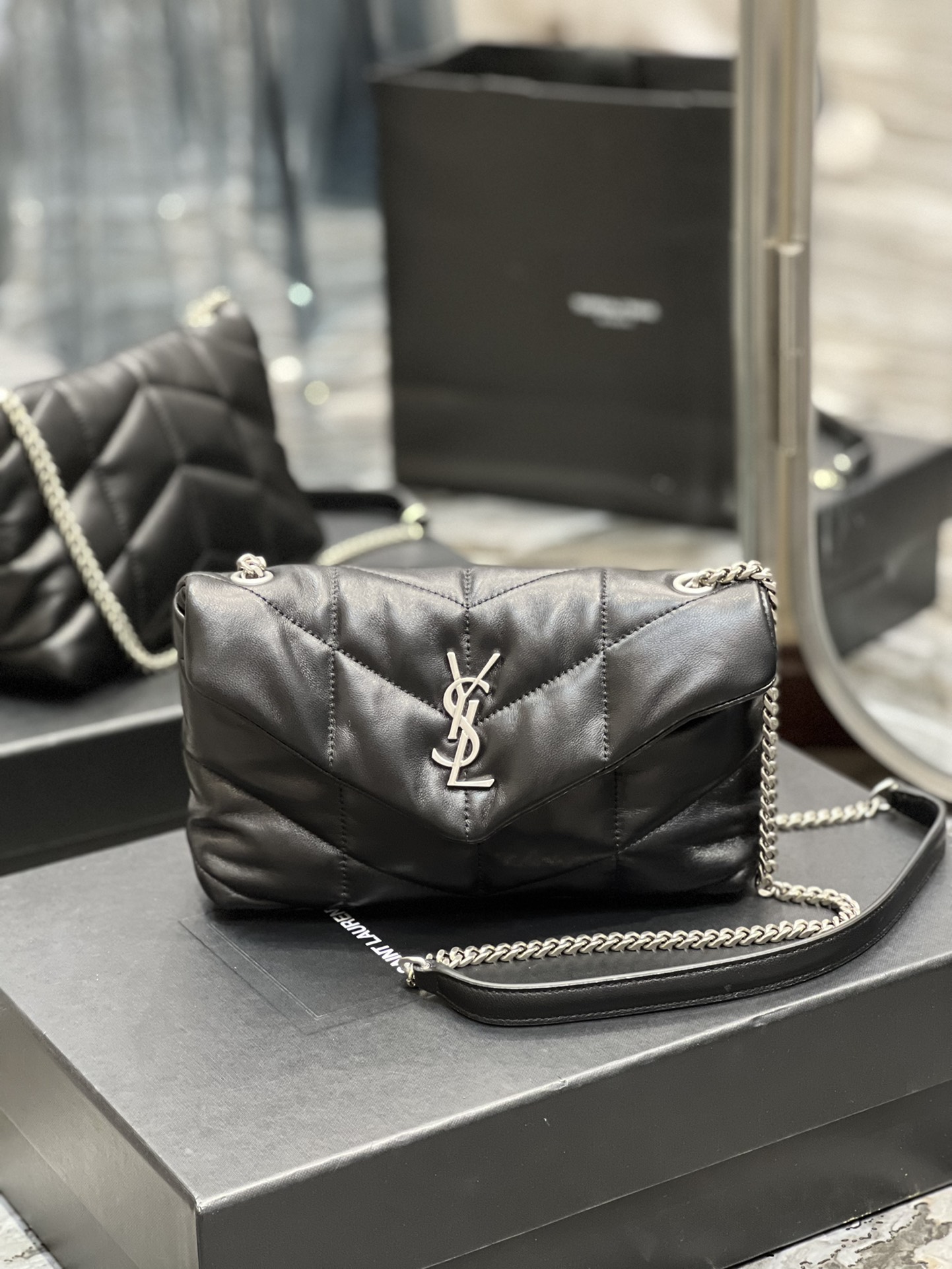 Y*L loulou puffer-lambskin leather