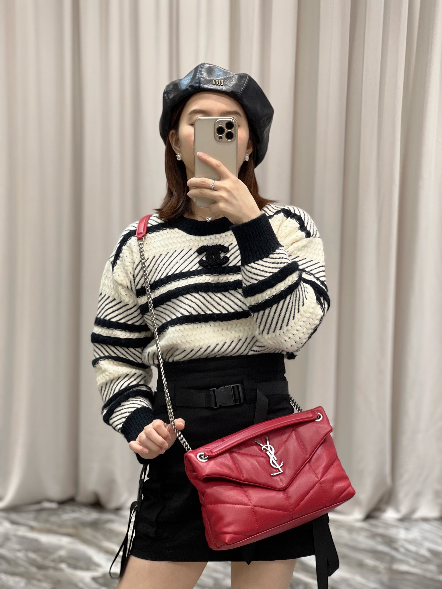 Y*L loulou puffer-lambskin leather
