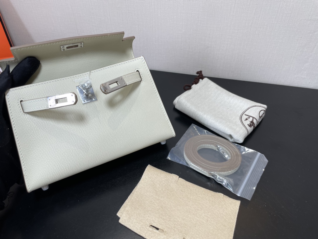 H**mes kelly-gold&silver hardware-19cm