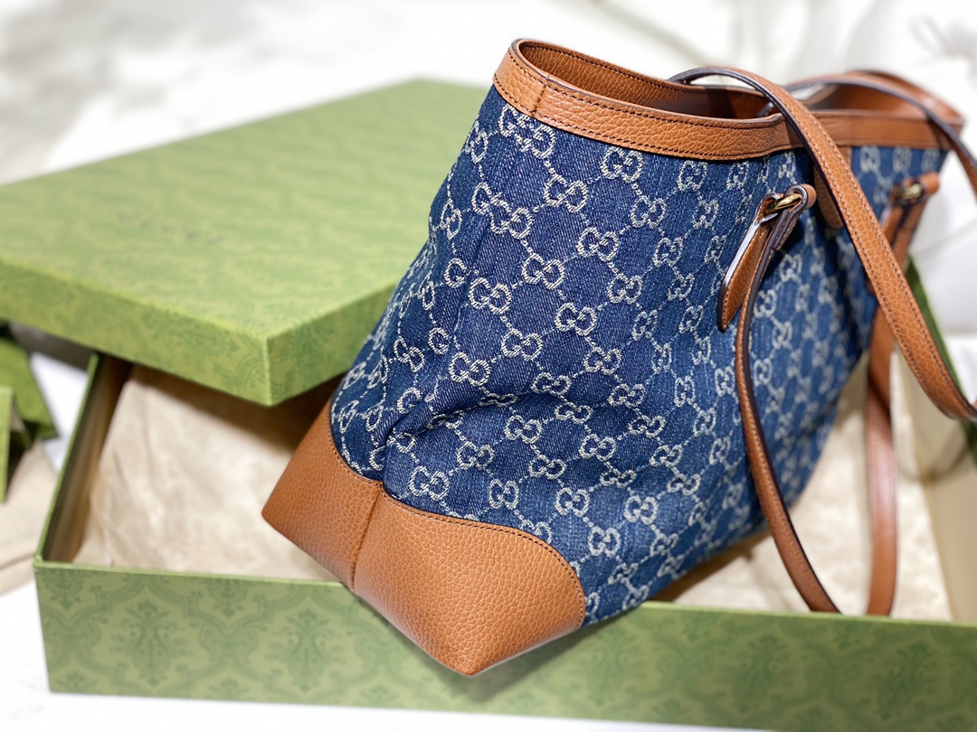 G*u*i demin tote handbags-38*28*14cm