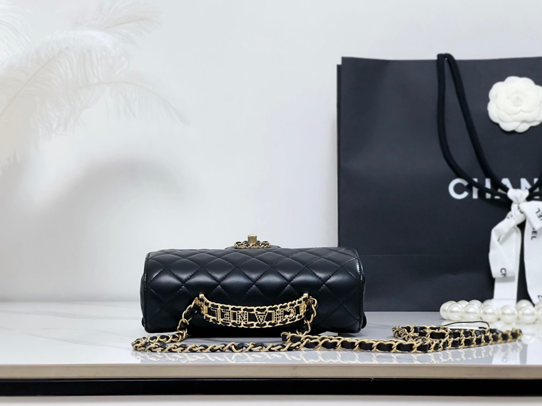 Ch@nel Flap Bag-12.5*20*6.5CM
