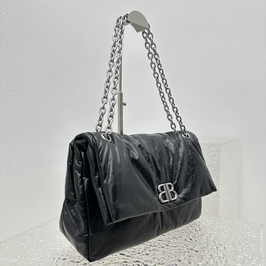 Ba1en*iaga monaco bag-32.5*22*9cm
