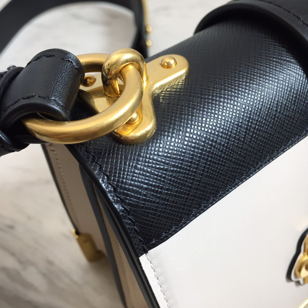 Pra*a 1bd045 leather cahier bag-1bh082-20x14x8.5cm