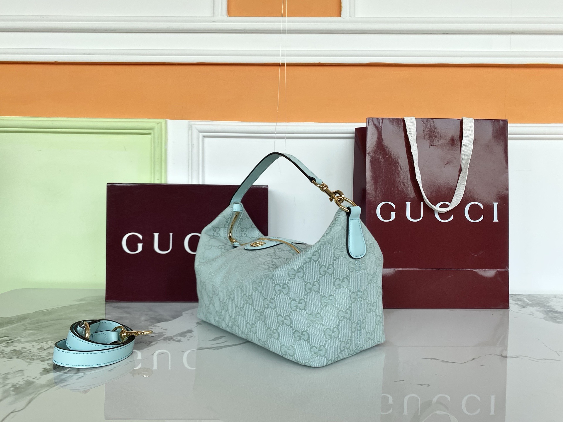 Gvc*1 Vanity Medium Top Handle Bag -19*10*9CM