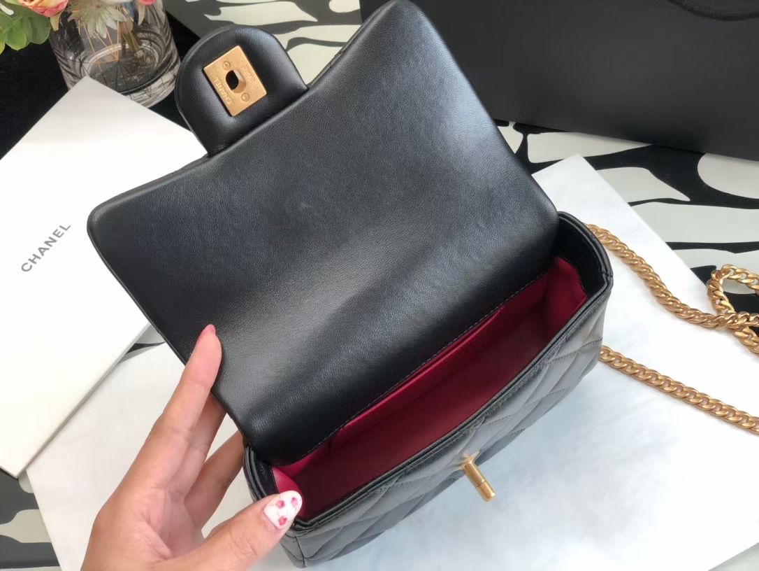 Ch@nel Flap Bag-18×12×5CM