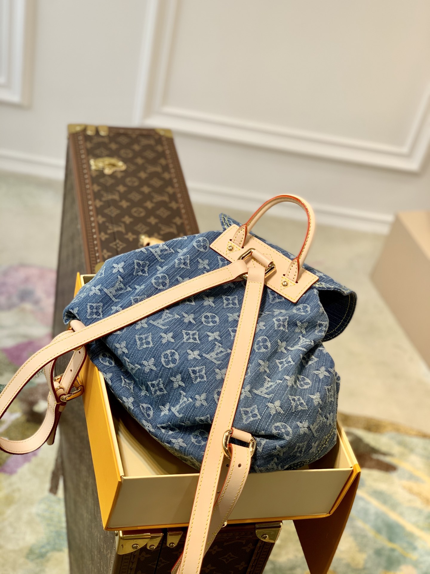 l0*is V*t0n vintage m44460 backpack-19x30x28cm