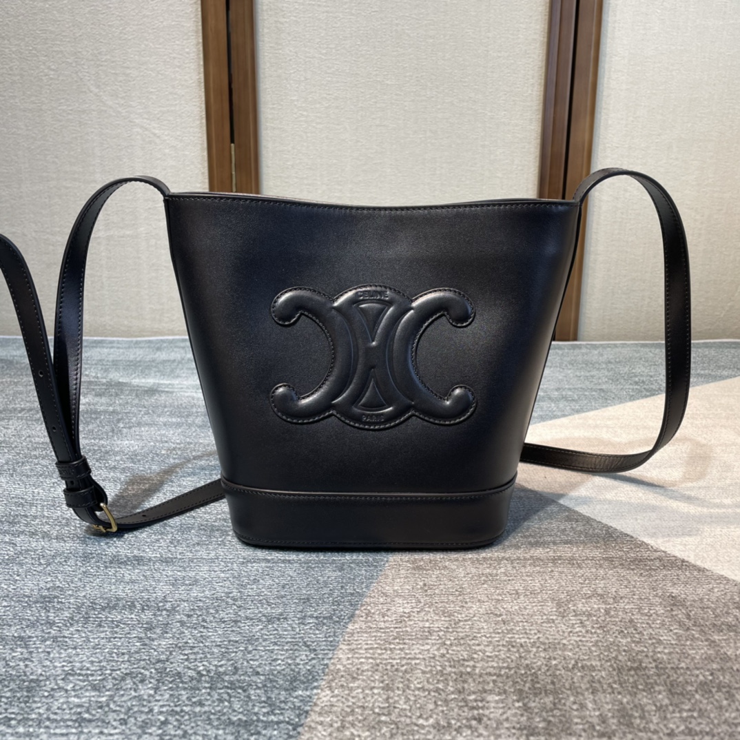 Ce**e cuir bucket-30×22×13cm