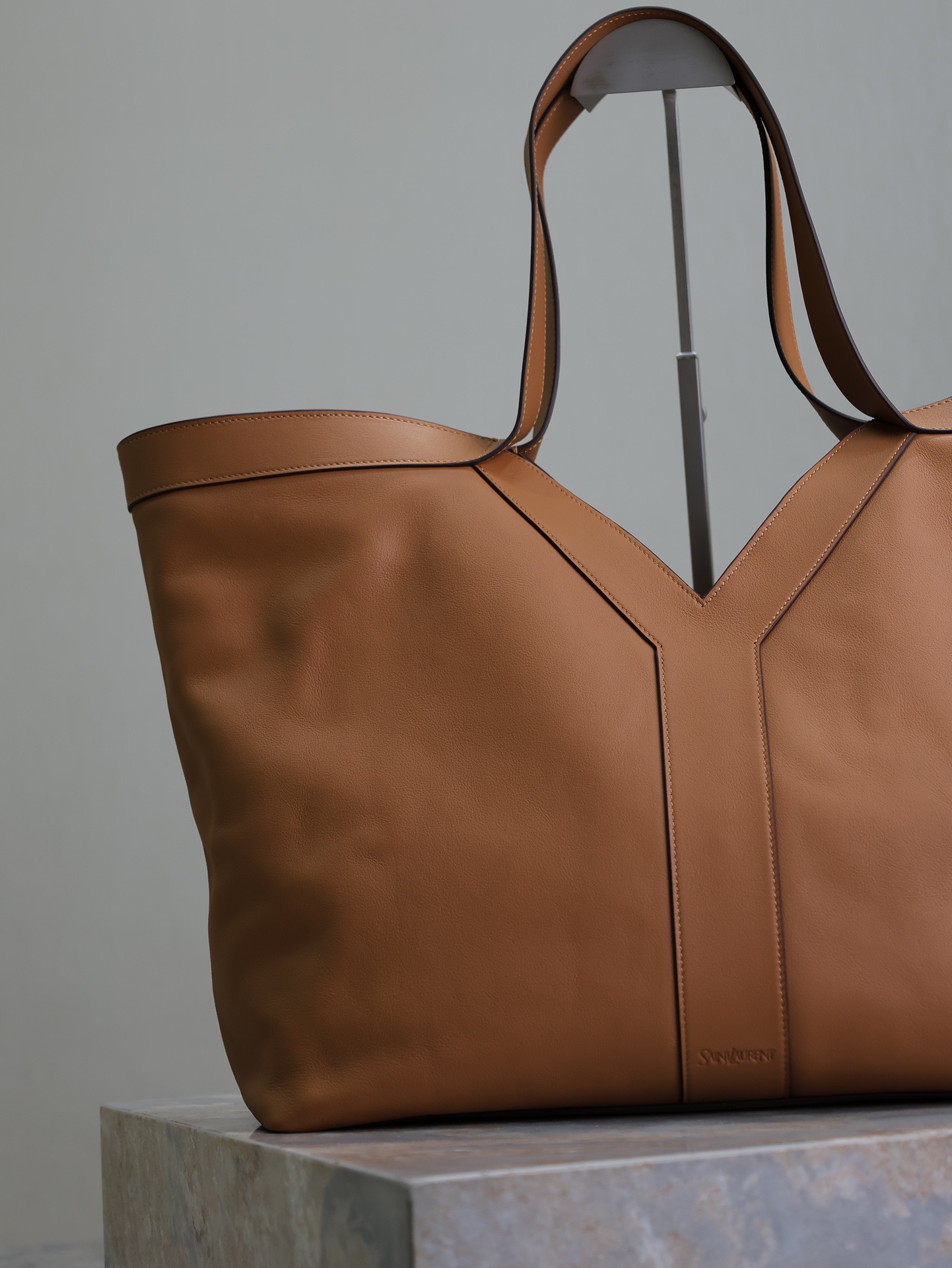 Sa1nt Lau*nt leather y tote 2024-38-50*33*16cm