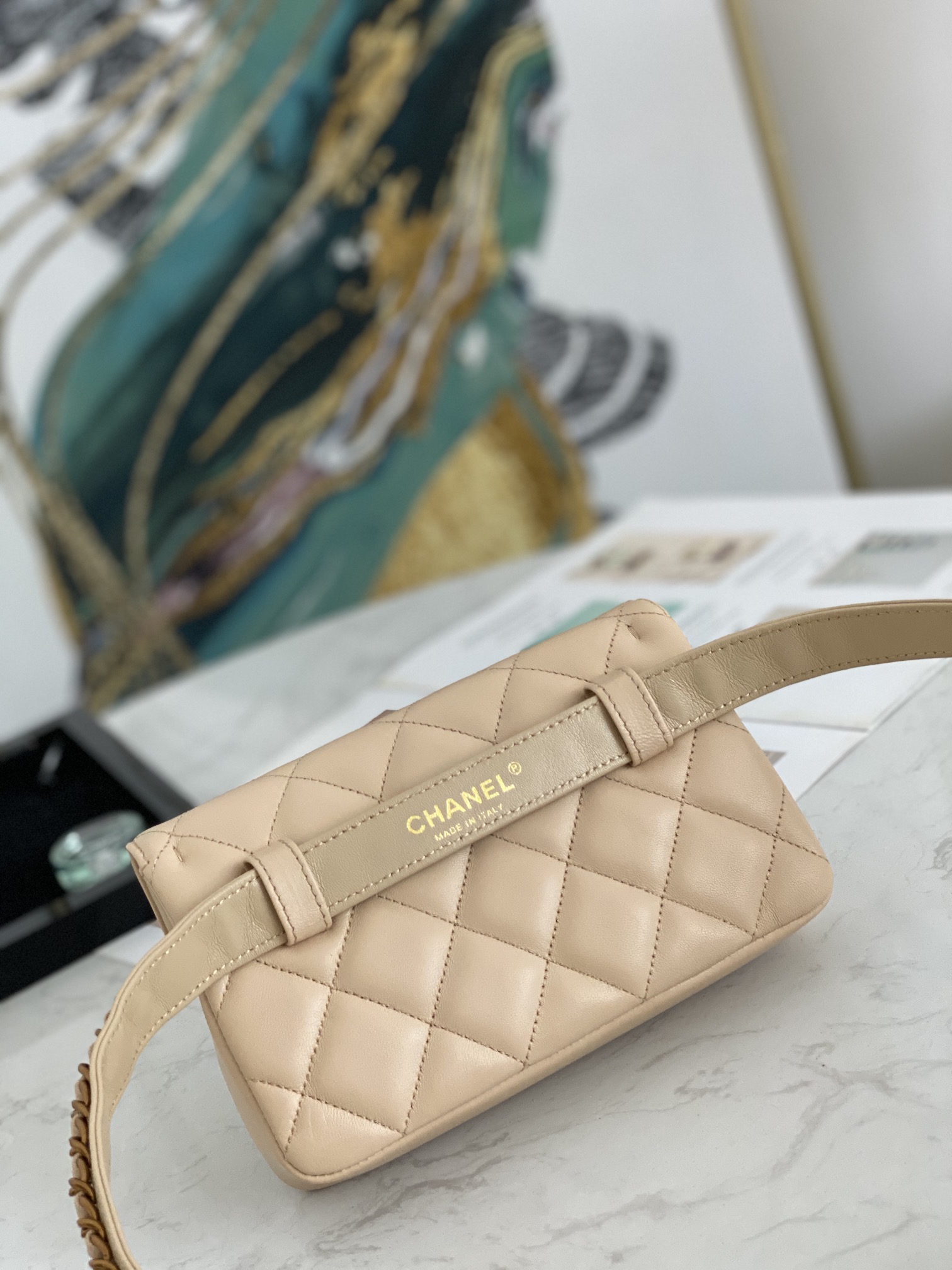 Ch@nel Waist Bag-18*3.5*12CM