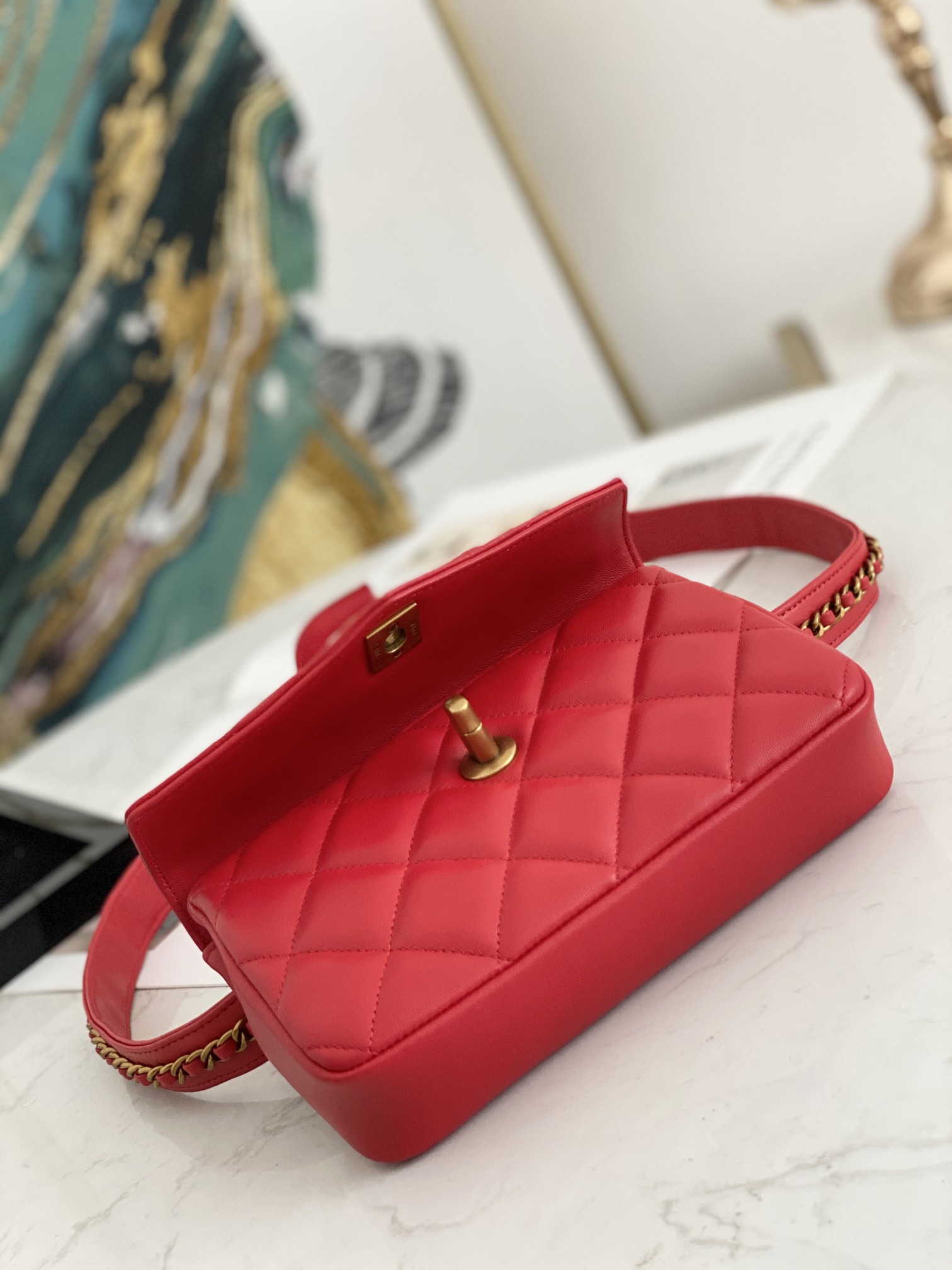 Ch@nel Waist Bag-18*3.5*12CM