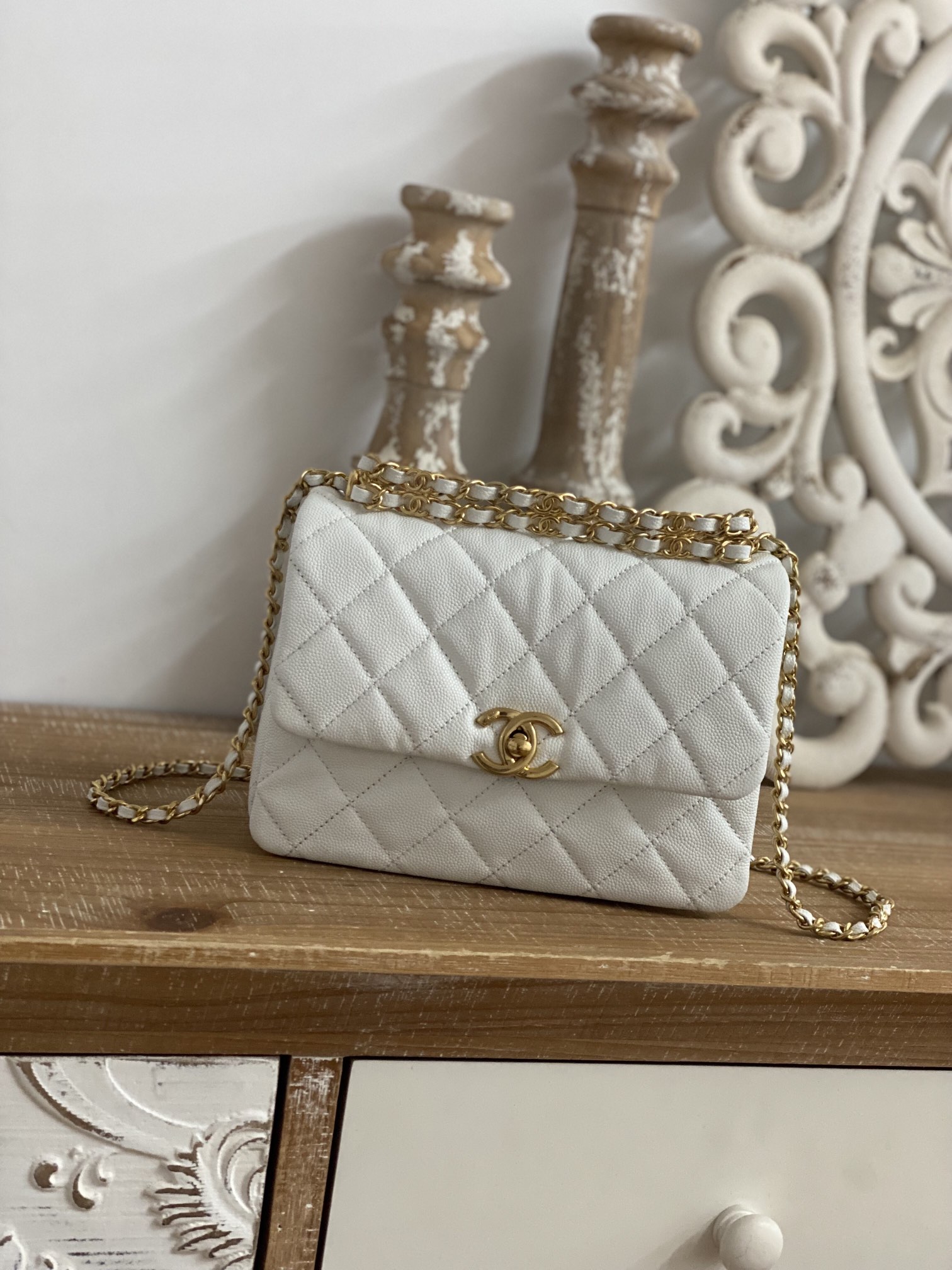 Ch@nel Flap Bag-13*20*9.5CM