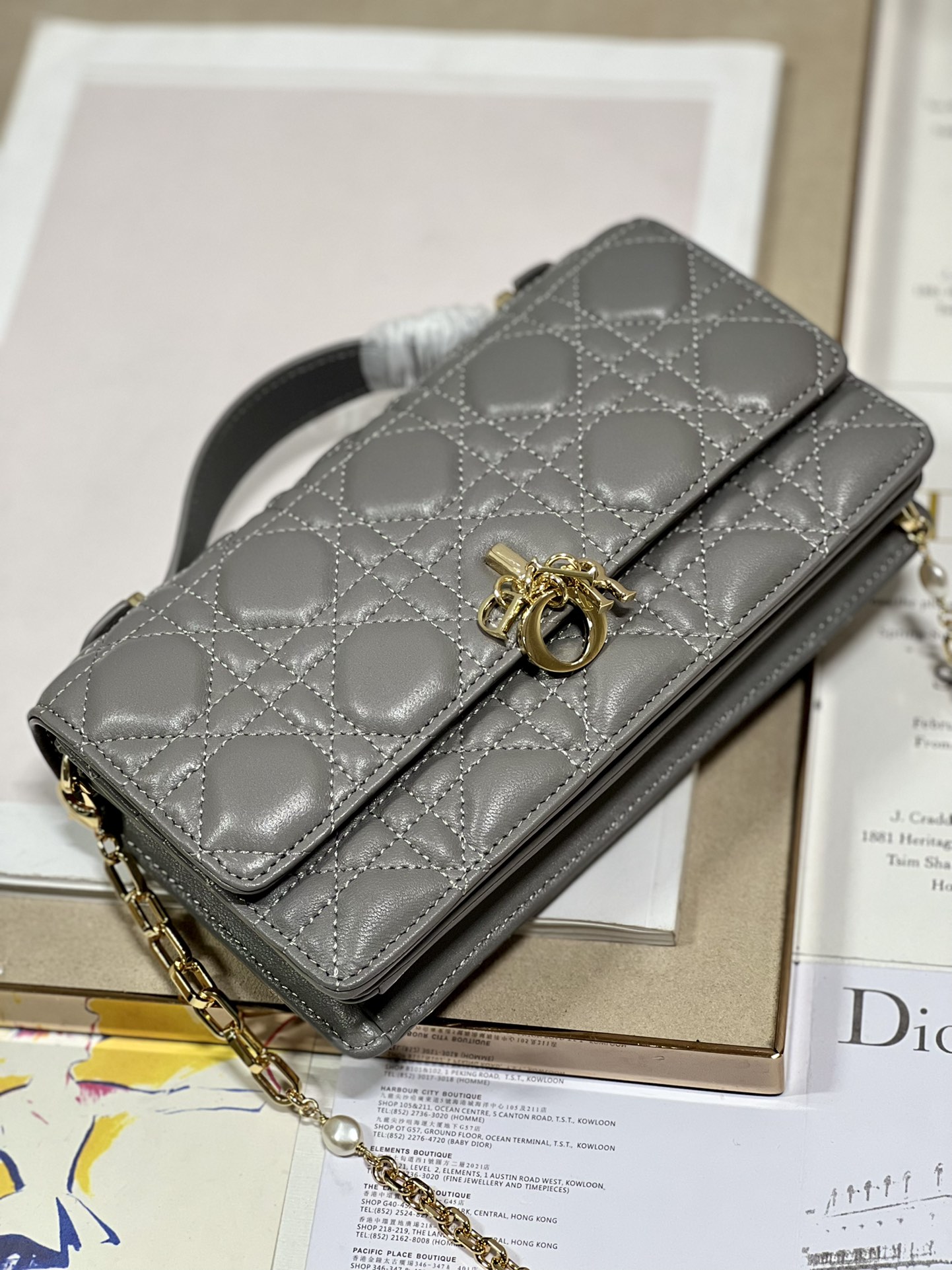 lady D*or bag-21 x 11.5 x 4.5cm