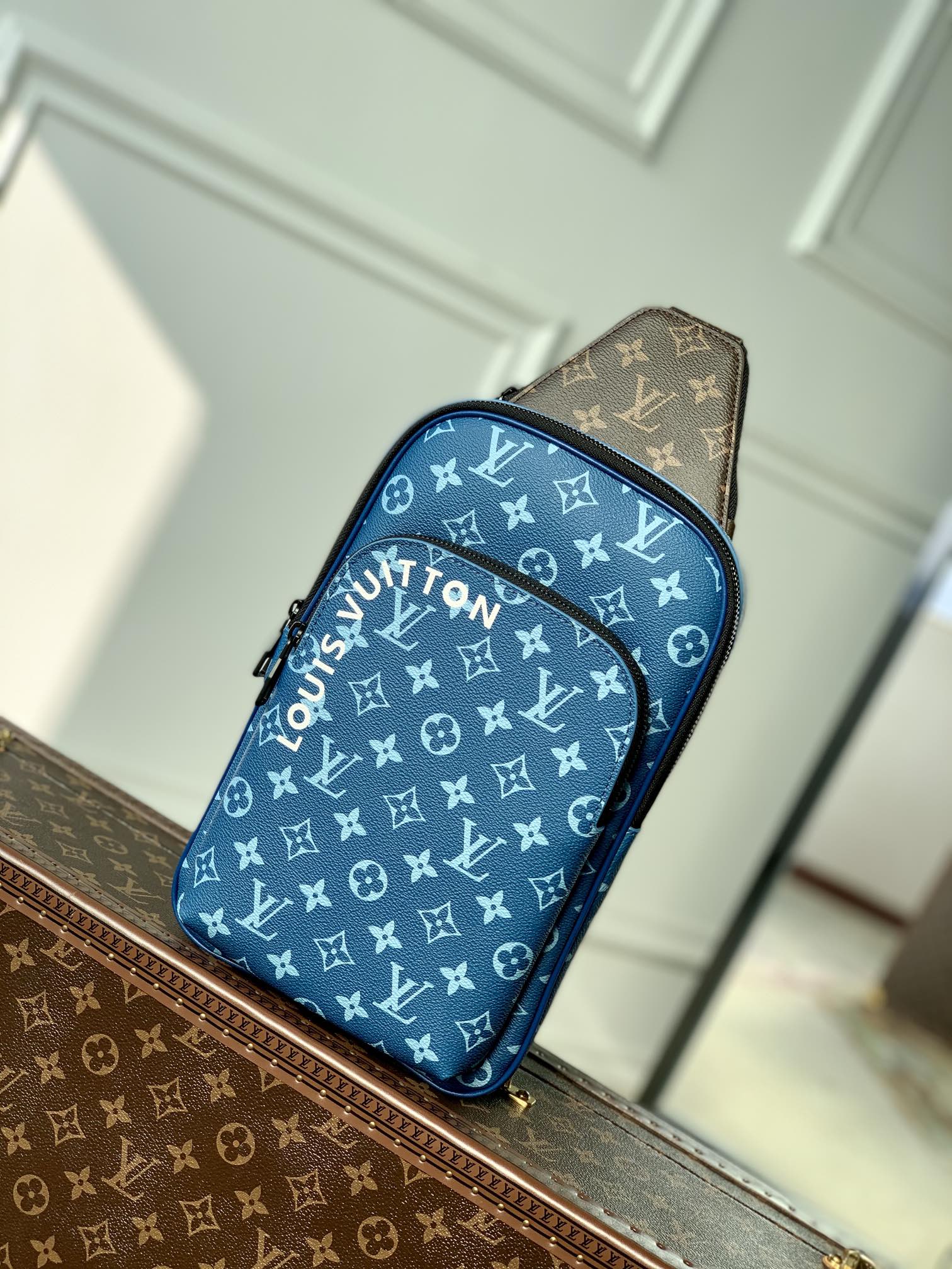 l0*is V*t0n damier graphite avenue bag-20 *31 x*10cm