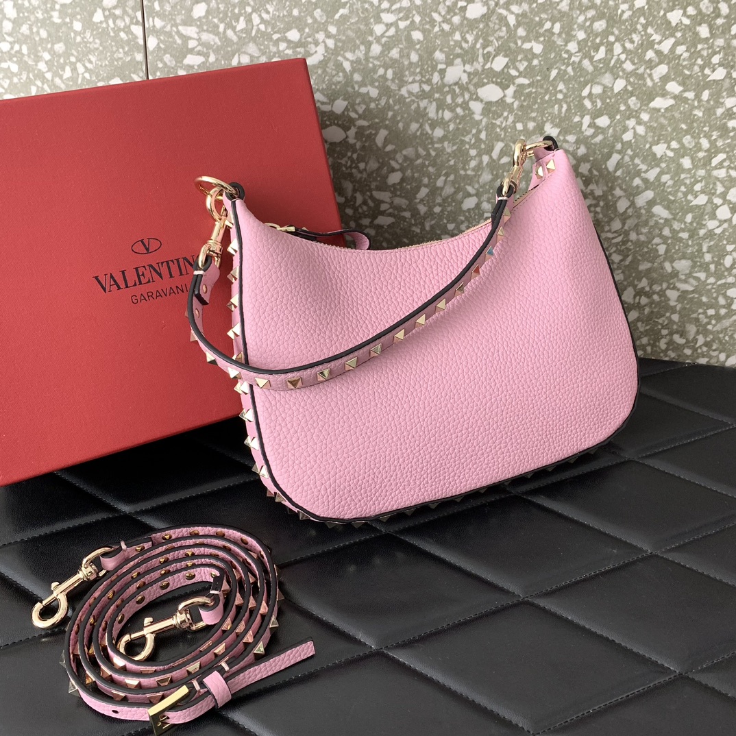 Va1e*ntin0 garavani rockstud hobo bag-6✖️4✖️16cm